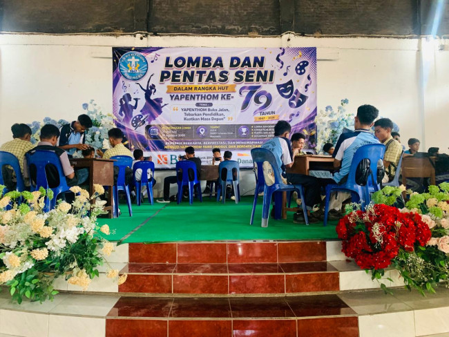 Peserta Lomba Free Fire dalam rangka HUT ke-79 Yapenthom