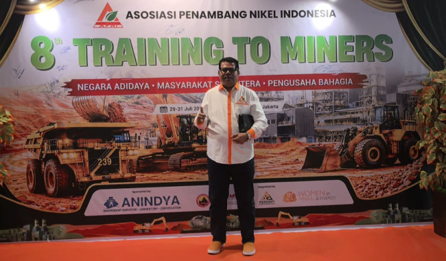 Ketua Bidang Perizinan Asosiasi Penambang Nikel Indonesia (APNI) Ense da Cunha Solapung