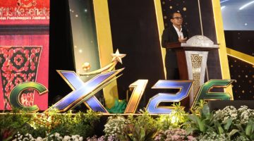 Direktur Utama BPJS Kesehatan Prihati Pujowaskito saat launching CX126, Jumat (4/9)