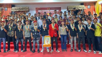 Jajaran PMKRI Maumere pose bersama saat Masa Penerimaan Anggota Baru (MPAB) beberapa waktu lalu