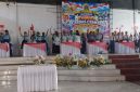 Enam tim peserta Sesi 2 Lomba Cerdas Cermat 4 Pilar Kebangsaan di Aula Jeremias Pareira SMKS Yohanes XXIII Maumere, Senin (19/10